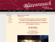 Tablet Screenshot of bluetenrausch.com